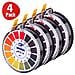 Universale Ph Carta Strisce Ph Strisce Reattive Roll Misura Ph Full Range 0-14 164 Ft Roll (4 Rotoli)  - Foto miniatura 1