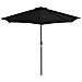 Ombrellone Balcone Palo in Alluminio Nero 270x135x245cm a Metà - Foto miniatura 2