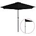 Ombrellone Balcone Palo in Alluminio Nero 270x135x245cm a Metà - Foto miniatura 1