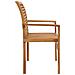 Panca da Giardino con Cuscino Verde Brillante 112 cm Legno Teak - Foto miniatura 3