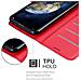 Custodia Compatibile Con Honor Magic 2 In Rosso Carminio - Coperchio Protettiva Con Chiusura Magnetica, Funzione Stand E Tasca Per Le Carte - Foto miniatura 4