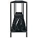 Tavolo Consolle Nero 140x35x75,5 Cm In Vetro Temperato - Foto miniatura 4