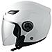Casco Jet Visiera Lunga Scooter Moto Quad Omologato Ece 22 05 Bianco L - Foto miniatura 4
