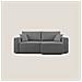 Morfeo Divano Con Sedute Estraibili T02 Grigio - Foto miniatura 4