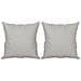 Cuscini Decorativi 2 Pz Grigio Chiaro40x40cm Tessuto Microfibra - Foto miniatura 2
