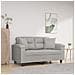 Cuscini Decorativi 2 Pz Grigio Chiaro40x40cm Tessuto Microfibra - Foto miniatura 1