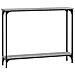 Tavolino Consolle Grigio Sonoma 100x22,5x75cm Legno Multistrato - Foto miniatura 2