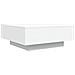 Tavolino Da Soggiorno Con Luci Led Bianco 80x80x31 Cm - Foto miniatura 3