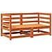 Divani Angolari Giardino 2pz Marrone Cera 70x70x67cm Legno Pino - Foto miniatura 1