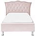 Letto Singolo Velluto Rosa Pastello 90 X 200 Cm Metz - Foto miniatura 6