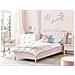 Letto Singolo Velluto Rosa Pastello 90 X 200 Cm Metz - Foto miniatura 1