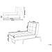 Chaise Longue Loiret Velluto Marrone Chiaro - Foto miniatura 3