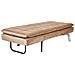 Chaise Longue Loiret Velluto Marrone Chiaro - Foto miniatura 4