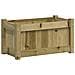 Fioriera Da Giardino 60x31x31 Cm In Legno Di Pino Impregnato - Foto miniatura 2