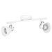Spot Moderno Seras 1 In Acciaio Bianco 2 Luci Gu10 3w Ip20 - Foto miniatura 1