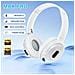 Auricolare Bluetooth Pieghevole, Bluetooth 5.3, Cuffie Stereo Wireless A Durata Della Batteria Ultra Lunga White - Foto miniatura 2