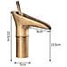 Rubinetto Miscelatore Vintage Bagno Canna Bassa Becco Cascata Ottone T2021 - Foto miniatura 3