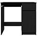 Scrivania Rovere Nera 86x49x76 cm in Legno Multistrato - Foto miniatura 3