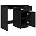 Scrivania Rovere Nera 86x49x76 cm in Legno Multistrato - Foto miniatura 5