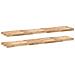 Mensole Da Parete 2 Pz 120x30x4 Cm Legno Acacia Non Trattato - Foto miniatura 2