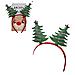 Pacco Da 3 Fasce Per Capelli Design Alberi Di Natale. - Foto miniatura 1