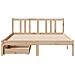 Letto senza Materasso 135x190 cm in Legno Massello di Pino - Foto miniatura 3
