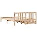 Letto senza Materasso 135x190 cm in Legno Massello di Pino - Foto miniatura 4