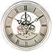 Inserto Per Meccanismo Orologio Argentato - Quadrante Con Numeri Romani Da 97 Mm - Foto miniatura 1