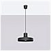 Lampada A Sospensione Bilo Nero Sl. 1703 - Moderno Lampada A Sospensione Nero 120x35x35 Cm - Foto miniatura 2