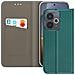 Custodia A Libro Smart Pocket Case In Pelle Per Realme 14t 5g Green - Foto miniatura 8