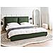 Letto Ad Acqua Tessuto Bajonna 180 X 200 Cm Verde Scuro - Foto miniatura 1