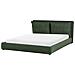 Letto Ad Acqua Tessuto Bajonna 180 X 200 Cm Verde Scuro - Foto miniatura 2