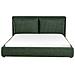Letto Ad Acqua Tessuto Bajonna 180 X 200 Cm Verde Scuro - Foto miniatura 4