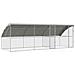 Gabbia per polli Argento 600 x 200 x 198.5 cm Acciaio zincato - Foto miniatura 1