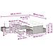 Set Divano da Giardino con cuscino 13 pcs Beige Poly Rattan - Foto miniatura 9