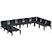 Set Divano da Giardino 9 pcs Antracite Acciaio - Foto miniatura 4