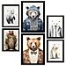 Set Di 6 Stampe Abiti Da Orso All'asilo: Dipinti Decorativi Estetici Per Il Tuo Soggiorno, Camera Da Letto E Casa A3 & A4 Cornice Nera - Foto miniatura 1
