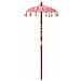 Parasol con Base Rosa, Marrone 250 cm Cotone, Legno - Foto miniatura 4
