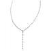 Collana Con Filo Di Cristallo Sw In Argento Sterling Da 10 Micron. Lunghezza 22 Cm. Alta Lucentezza. - Foto miniatura 3