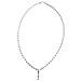 Collana Con Filo Di Cristallo Sw In Argento Sterling Da 10 Micron. Lunghezza 22 Cm. Alta Lucentezza. - Foto miniatura 5