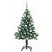 Albero di Natale Artificiale Imbiancato con Luci LED 150 cm - Foto miniatura 3