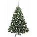 Albero di Natale artificiale con 150 LED Verde 150 cm PE e PVC - Foto miniatura 3