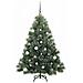 Albero di Natale artificiale con 150 LED Verde 150 cm PE e PVC - Foto miniatura 5