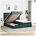 Struttura Letto Pouf con Materassi 160x200 cm Velluto - Foto miniatura 2