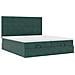 Struttura Letto Pouf con Materassi 160x200 cm Velluto - Foto miniatura 7