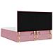 Struttura Letto Pouf con Materassi Rosa 200x200 cm Velluto - Foto miniatura 9