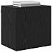 Mobile TV da parete Rovere Nero 40,5x30x40cm Legno multistrato - Foto miniatura 3