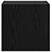 Mobile TV da parete Rovere Nero 40,5x30x40cm Legno multistrato - Foto miniatura 6