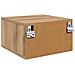 Armadio da Notte 2 pcs rovere artigianale 35 x 35 x 20 cm - Foto miniatura 9