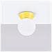 Lampada Da Soffitto Zori Giallo Ip44 Sl. 1898 - Minimalist Lampada A Soffitto Giallo 12x12x16 Cm - Foto miniatura 3